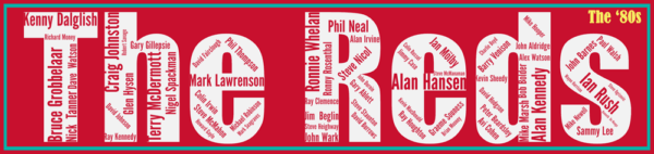 Affiche Liverpool FC - The Reds -Années 80 - v1