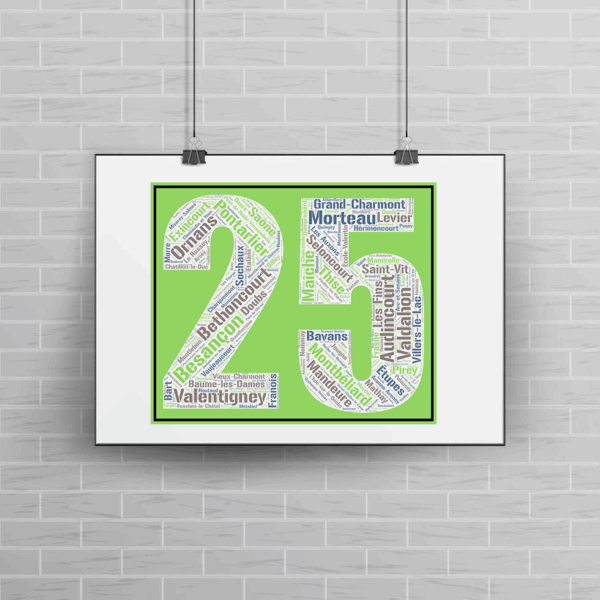 Affiche département du Doubs - 25 - v3