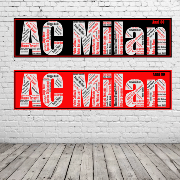 Affiche AC Milan - Années 80 - v1 – Image 3