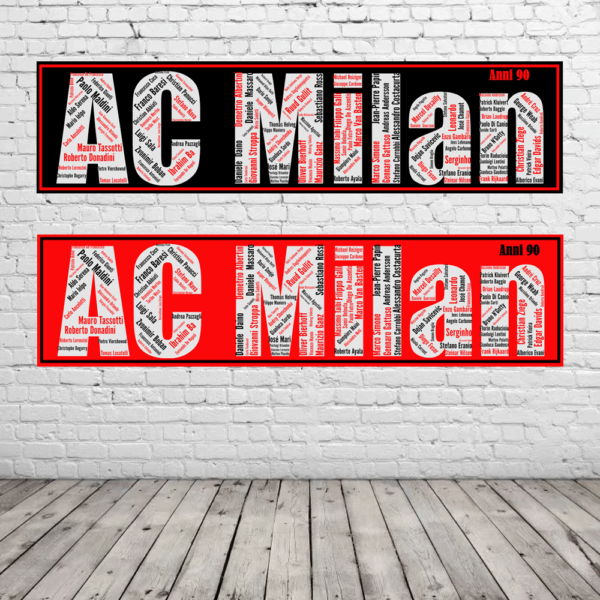 Affiche AC Milan - Années 90 - v2 – Image 3