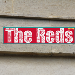 Affiche Liverpool FC - The Reds -Années 80