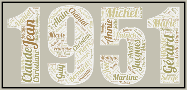 Affiche Prénoms Année 1951-v3 – Image 3