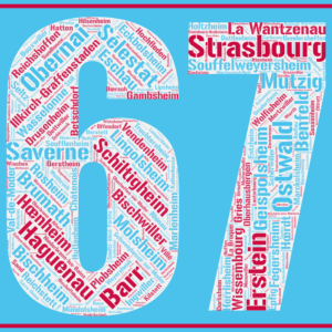 Affiche département Bas-Rhin - 67- v2