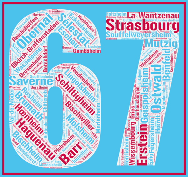 Affiche département Bas-Rhin - 67- v2