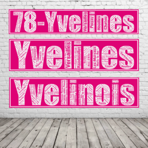 Affiche département Yvelines +78 - v1