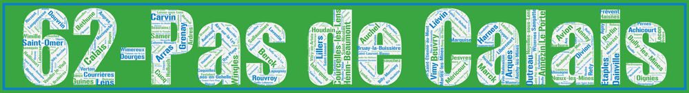 Affiche département Pas de Calais +62 - v2