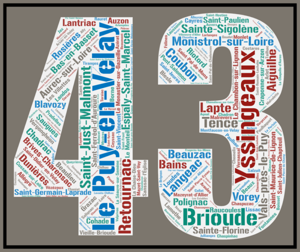 Affiche département Haute-Loire - 43 - v4