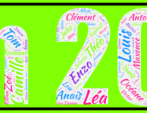 Affiche Prénoms Décennie 2000 - Gen 2000 v4