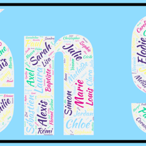 Affiche Prénoms Décennie 90 - Gén 90 v3