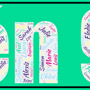 Affiche Prénoms Décennie 90 - Gén 90 v1