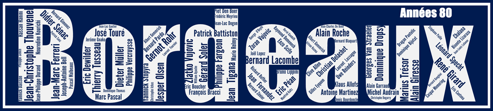 Affiche Girondins de Bordeaux - Années 80 - v1