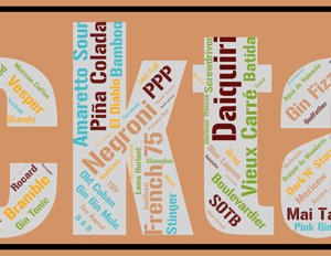 Affiche Cocktails - v4