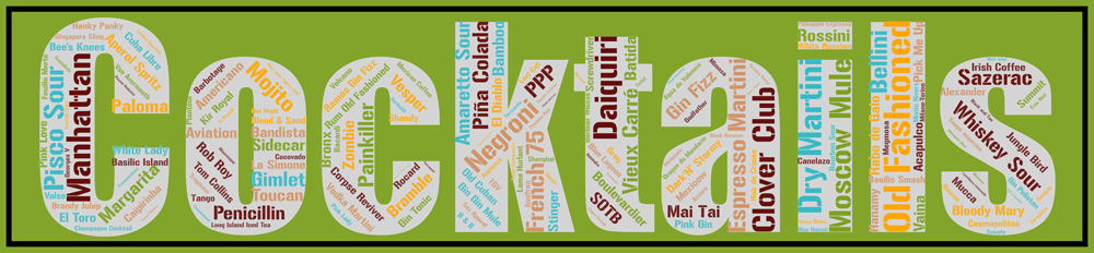 Affiche Cocktails - v5