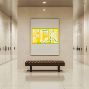 Affiche FC Nantes - FCN -  Années 80