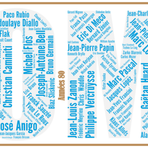 Affiche Olympique Marseille - OM -Années 80 - v2