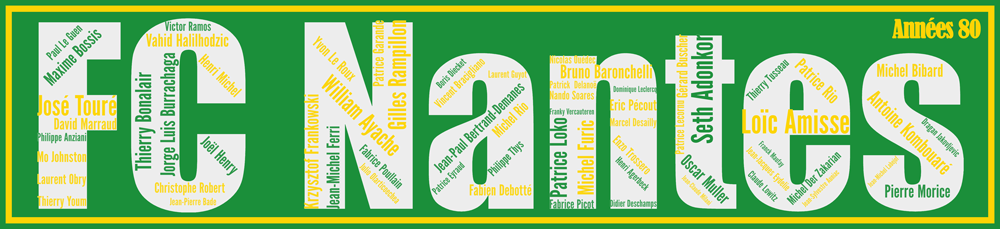 Affiche FC Nantes - Années 80 - v2