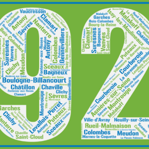 Affiche département Hauts de Seine - 92 - v2