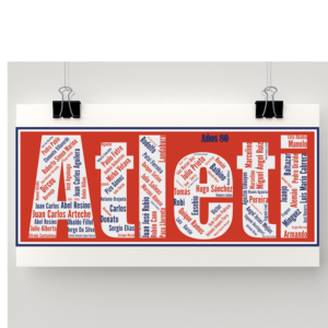 Affiche Atlético Madrid - Atleti - Années 80