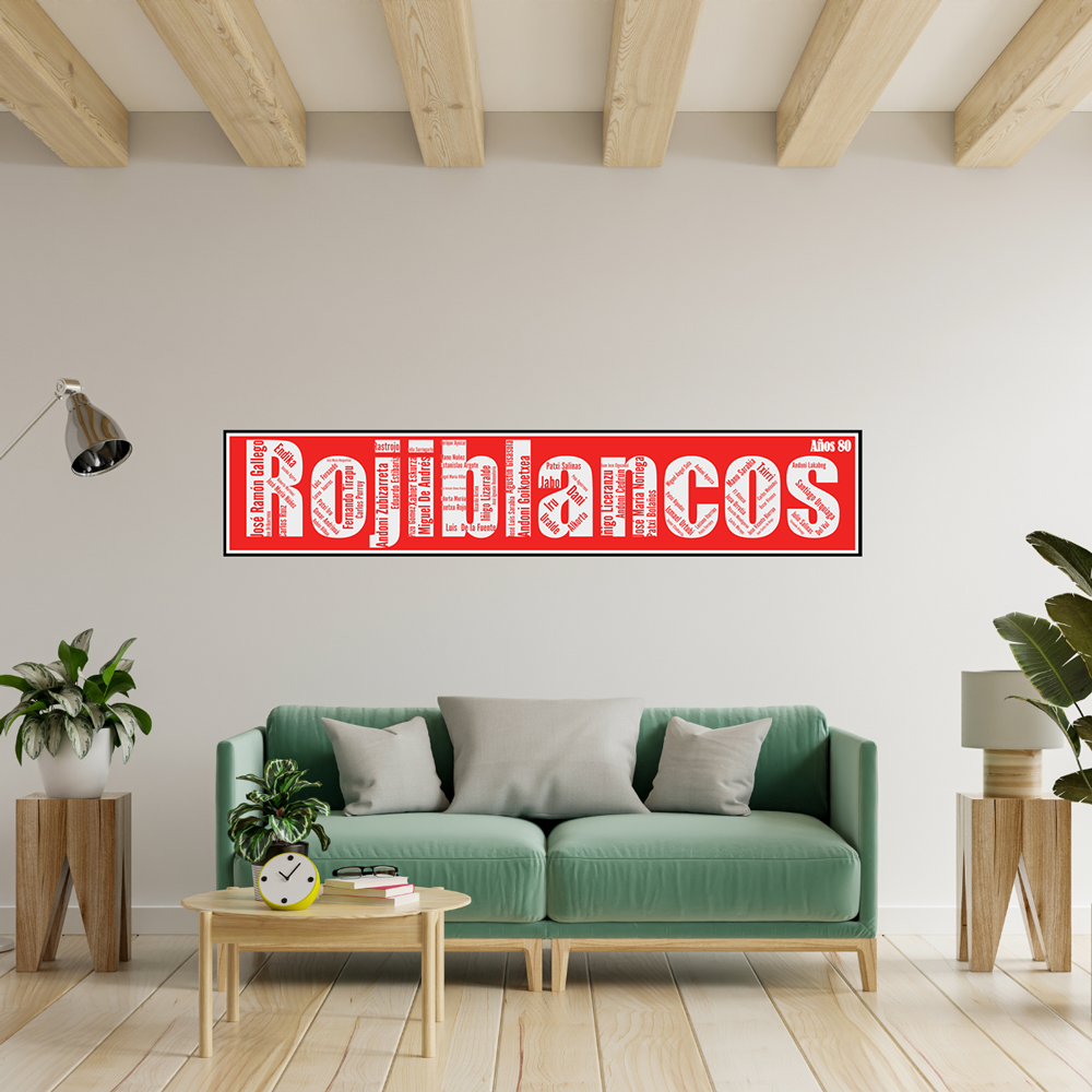 Affiche Athletic Club - Rojiblancos - Années 80