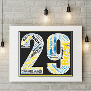 Affiche département Finistère - 29