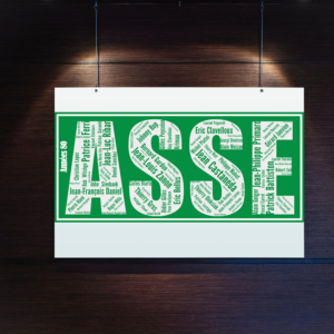 Affiche AS Saint-Etienne - ASSE - Années 80