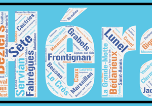 Affiche du département de l'Hérault +34 - v1