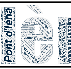 Affiche département Paris - XVIème - v2