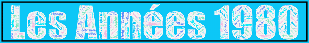 Affiche Prénoms Décennie 1980 - Les Années 1980 – Image 2