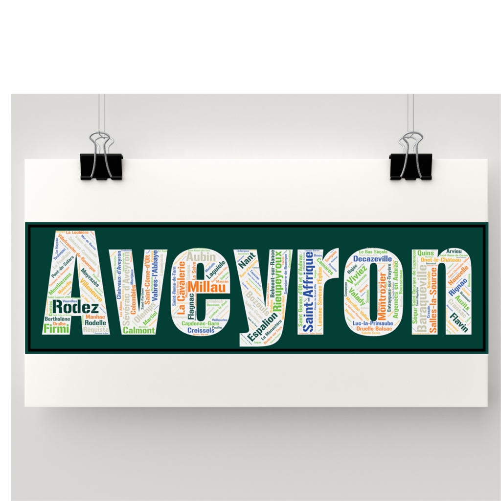 Affiche département Aveyron