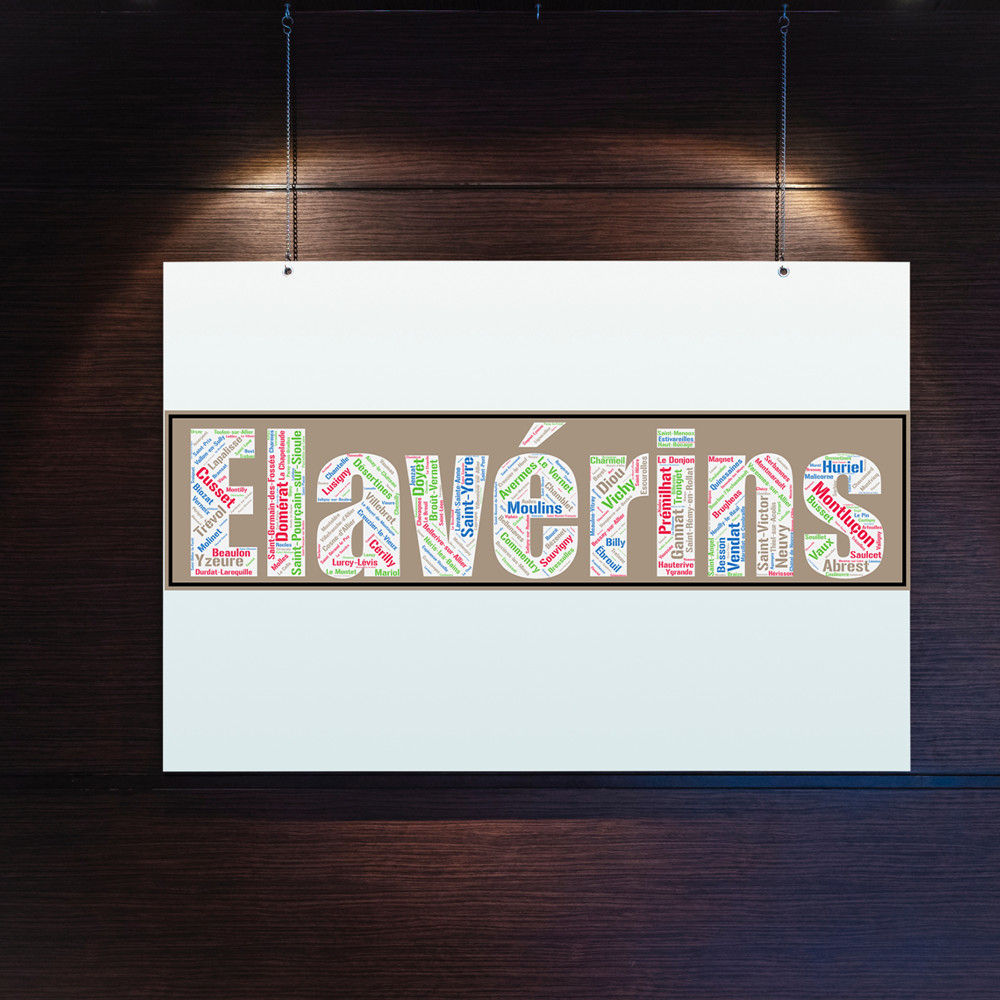 Affiche département Allier - Elavérins