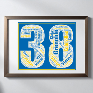 Affiche département Isère - 38