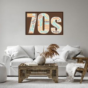 Affiche Prénoms Décennie 1970 - 70s