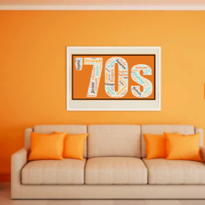 Affiche Prénoms Décennie 1970 - '70s