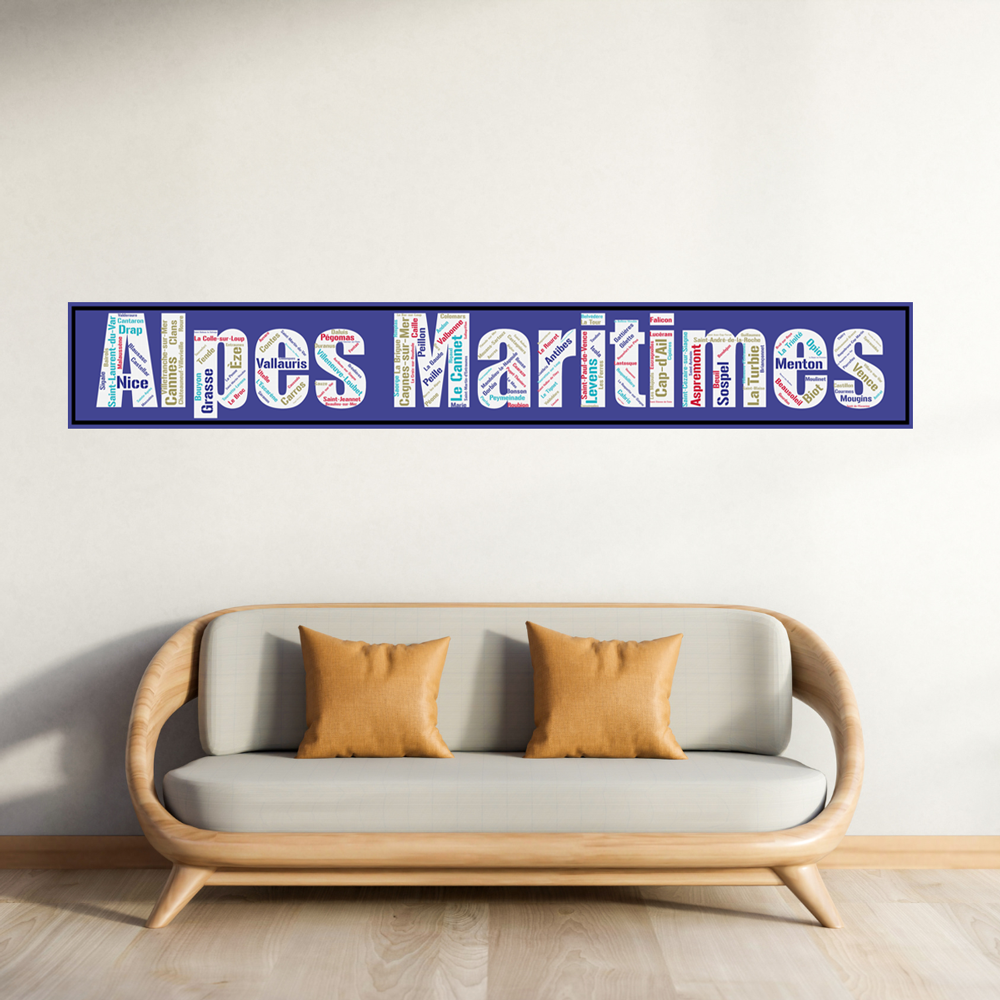 Affiche département Alpes Maritimes