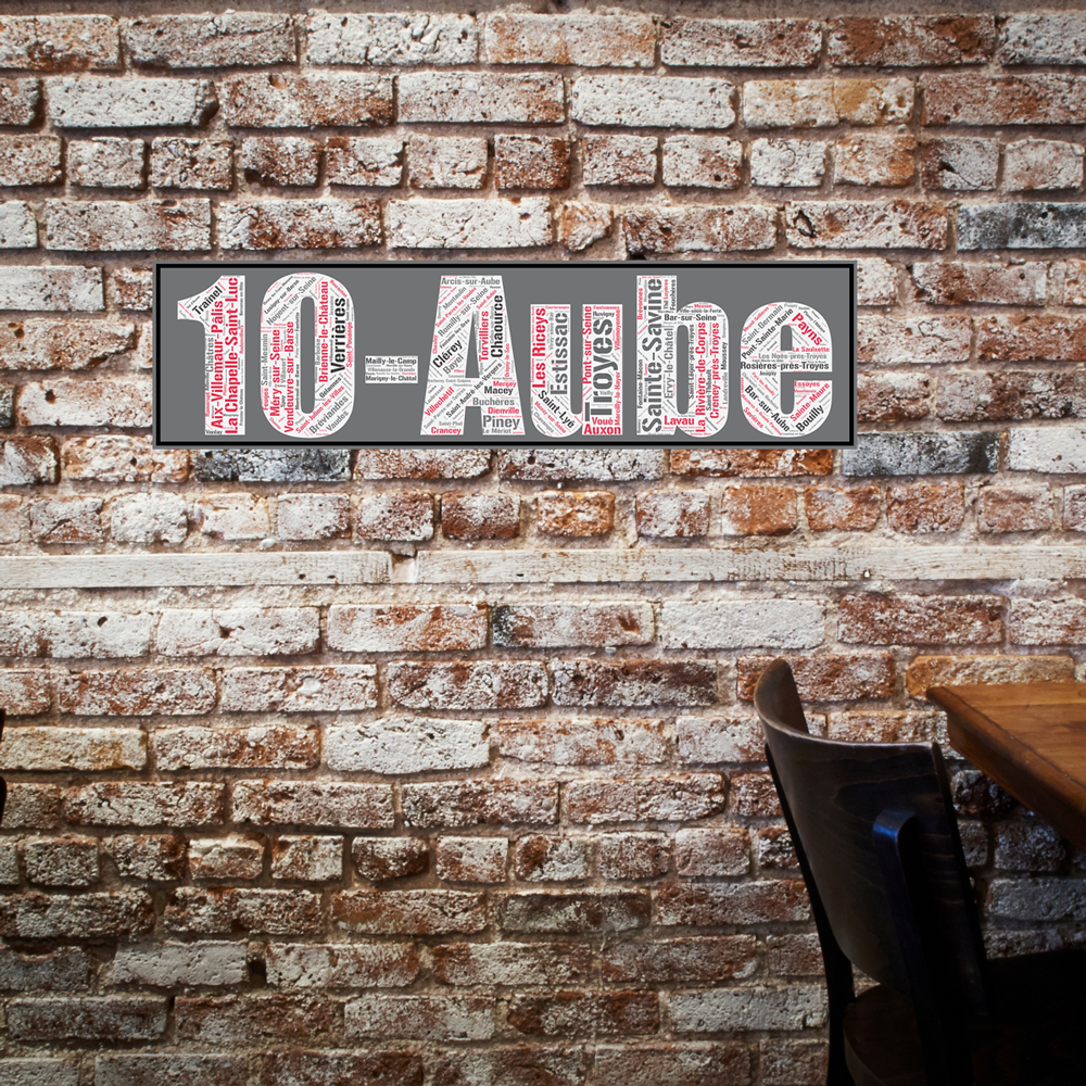 Affiche département Aube +10