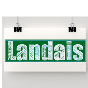 Affiche département Landes - Landais