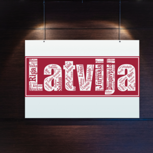 Affiche Lettonie - Latvija