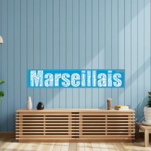 Affiche Olympique Marseille - Marseillais -Années 80