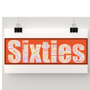 Affiche Prénoms Décennie 1960 - Sixties