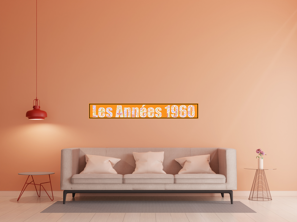 Affiche Prénoms Décennie 1960 - Les Années 1960