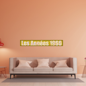 Affiche Prénoms Décennie 1960 - Les Années 1960