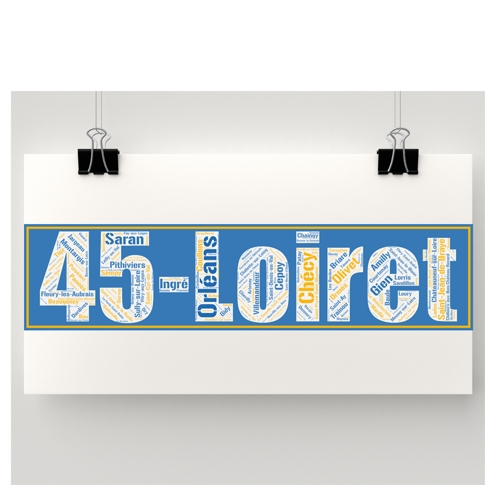 Affiche Département Loiret +45