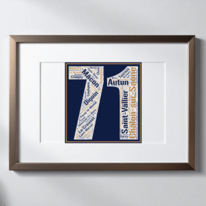 Affiche département Saône & Loire - 71