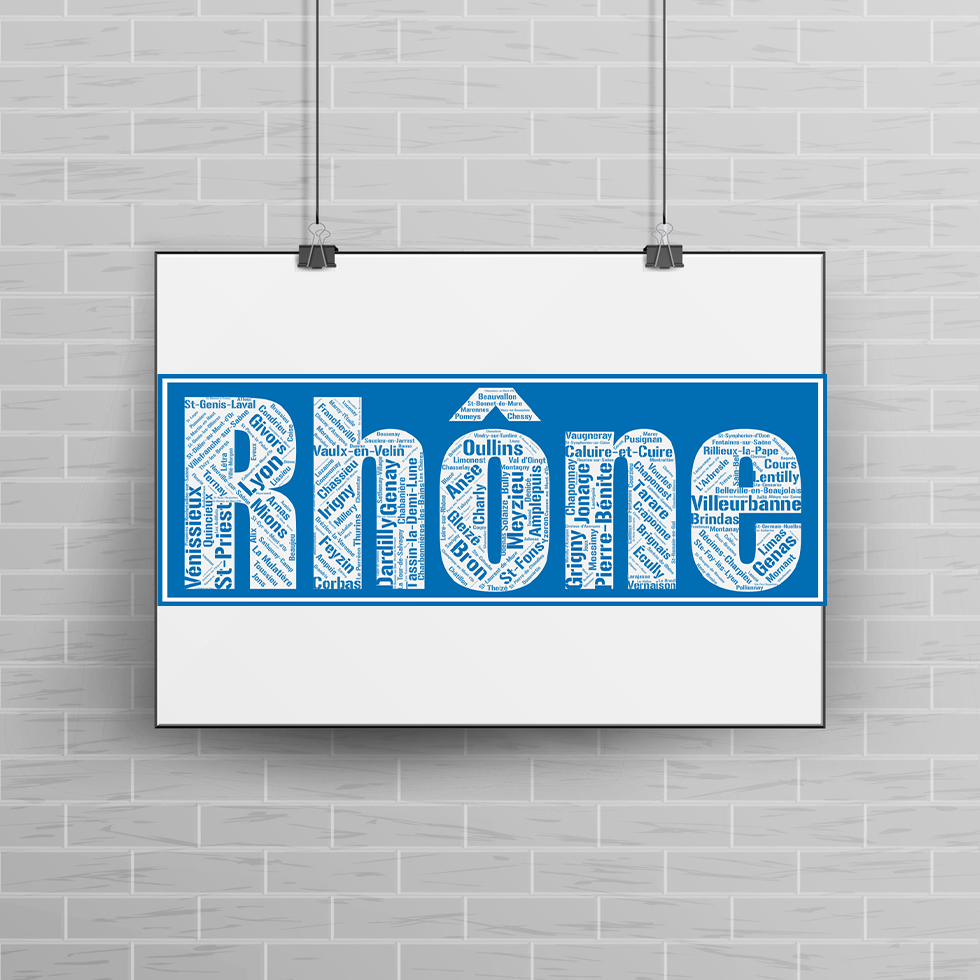 Affiche département Rhône