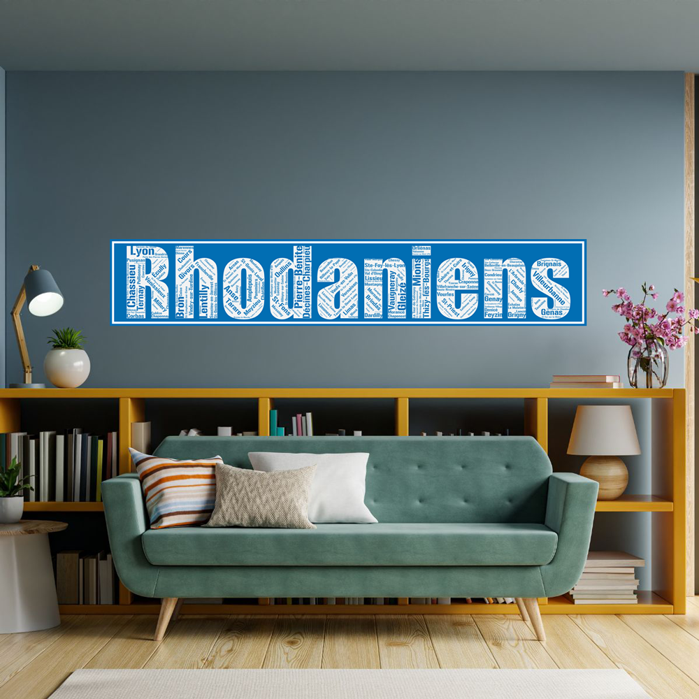 Affiche département Rhône - Rhodaniens