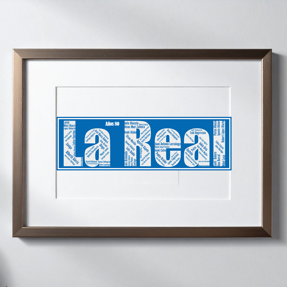 Affiche Real Sociedad - La Real - Années 80