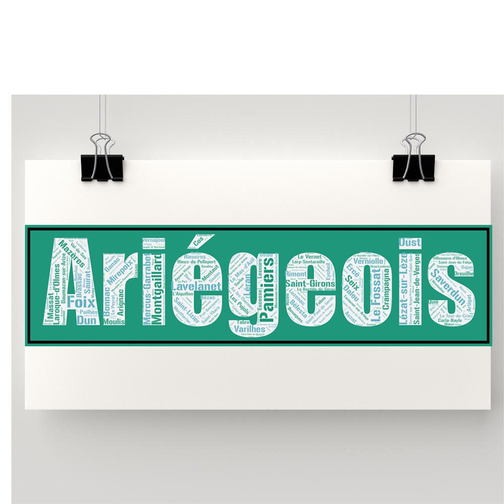 Affiche département Ariège - Ariégeois